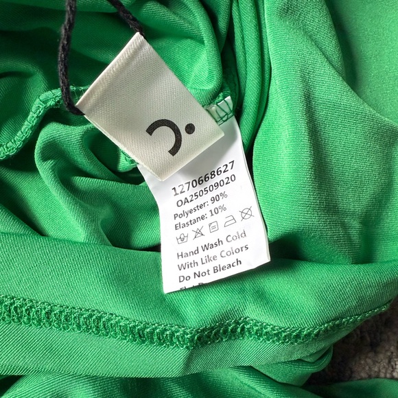 NWT Commense Sleeveless Backless Green Maxi Dress - Picture 7 of 8